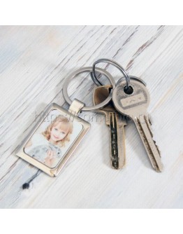 Брелок металлический прямоугольник